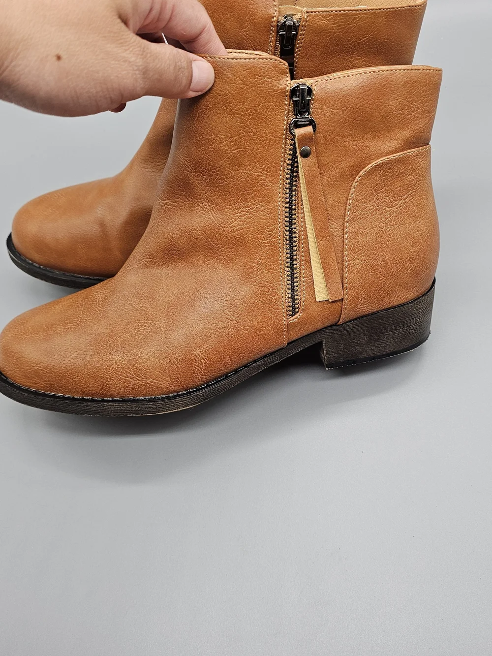 Dr. Scholl's Men's Tan Chukka Zip Boots
